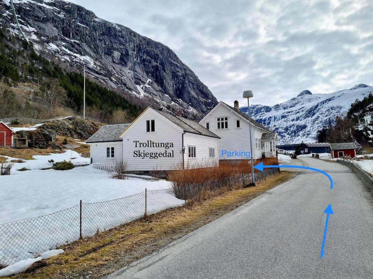 Vila Trolltunga Skjeggedal Exteriér fotografie